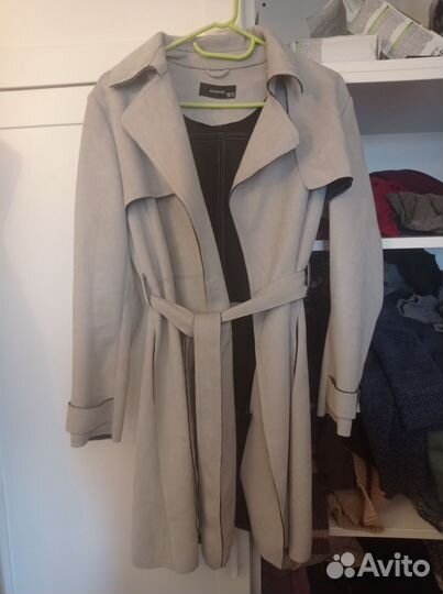 Плащ замшевый