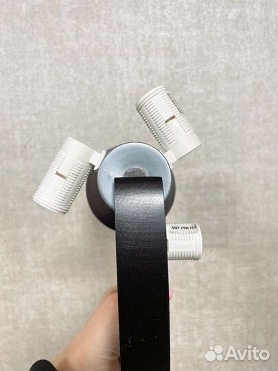 Люстра деревянная без плафонов