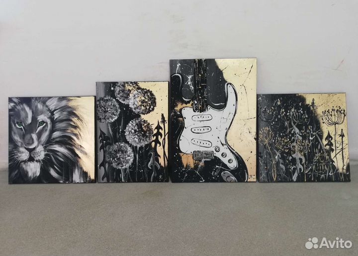 Стратокастер картина ручная работа художника