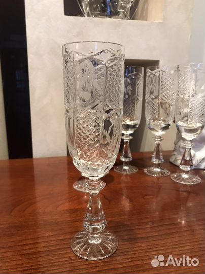 Хрустальные фужеры времен СССР
