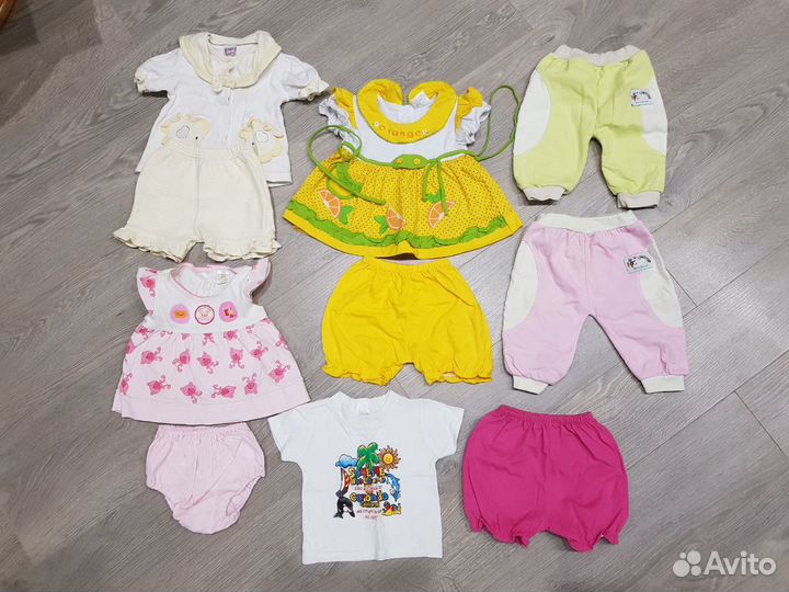 Вещи для Девочки пакетом р.80 год