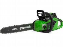 Пила цепная аккумуляторная Greenworks GD40CS18k2