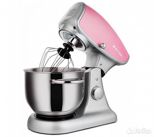 Миксер планетарный Kitfort KT-1336-2 1000Вт розовы