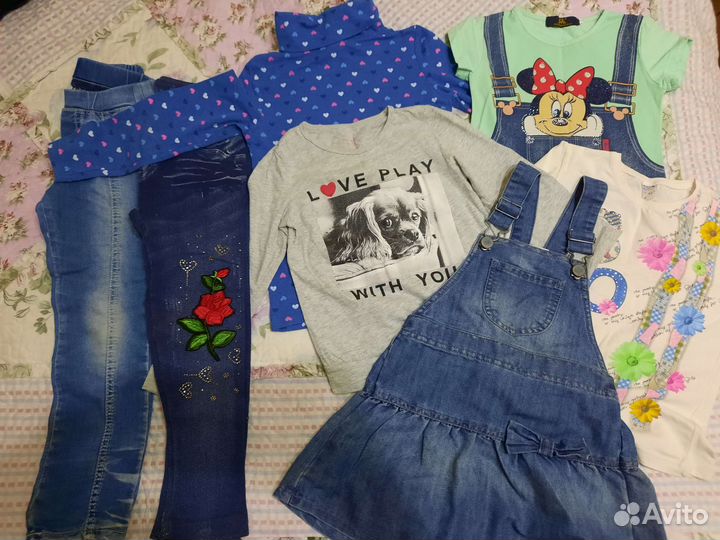 Вещи для девочки 110-116 пакетом
