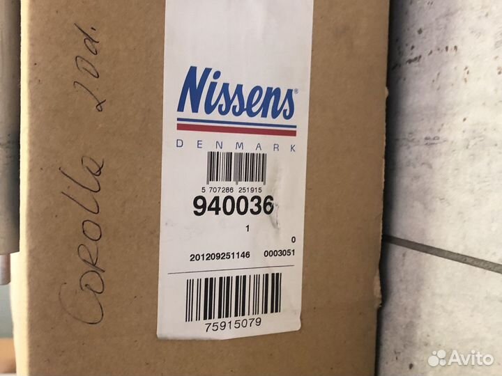 Радиатор кондиционера toyota auris toyota verso