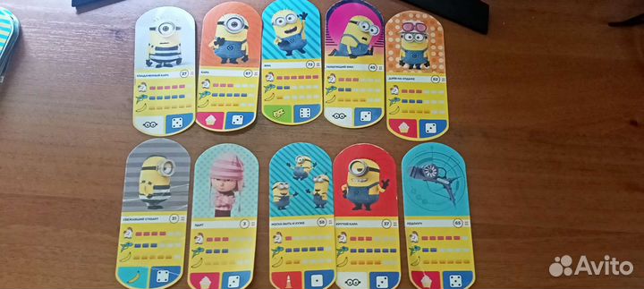 Карточки миньоны + фигурки