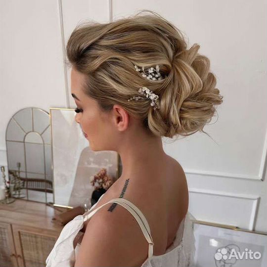 Платок на никах, макияж, причёска с выездом