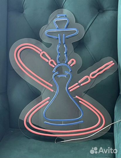 Неоновая вывеска Кальян (Neon Hookah)