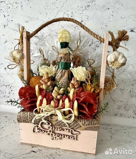 Мужской съедобный букет/корзины/наборы/подарок