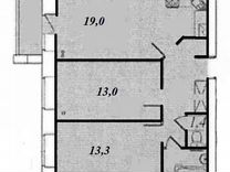 2-к. квартира, 58,3 м², 6/10 эт.