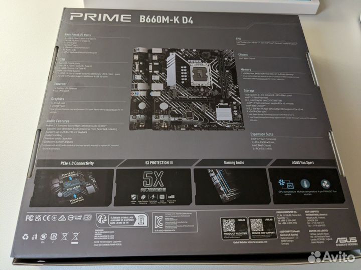 Материнская плата Asus Prime B660M-K D4