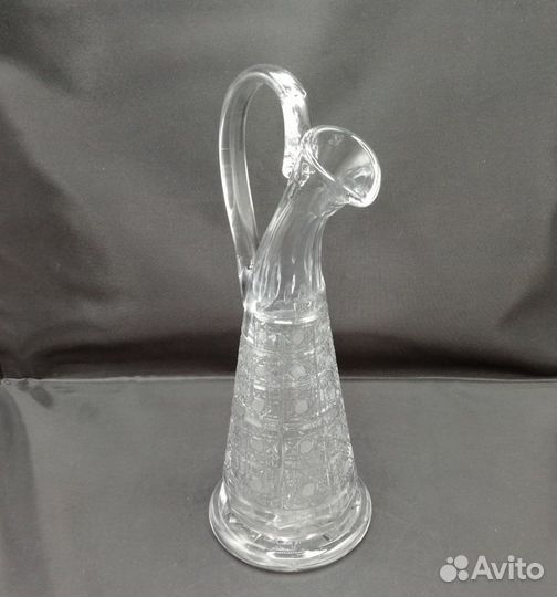 Кувшин графин с ручкой 750 мл без крышки хрусталь