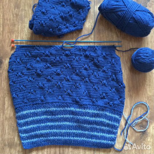 Пряжа для вязания, спицы, пуловер, джемпер