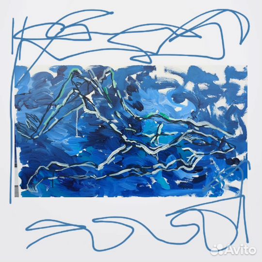 Интерьерная картина абстракция