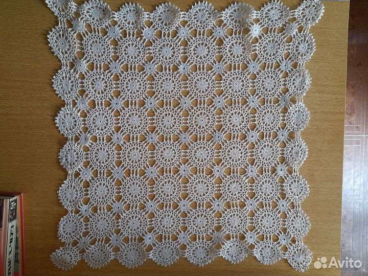 Вязаные крючком салфетки СССР разные - 6 шт