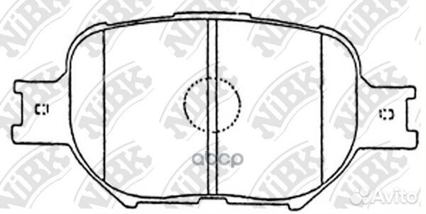 Колодки тормозные дисковые PN1430 NiBK