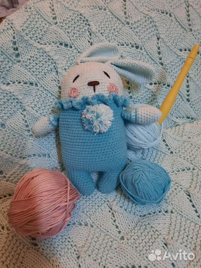 Вязанные детские и взрослые пледы