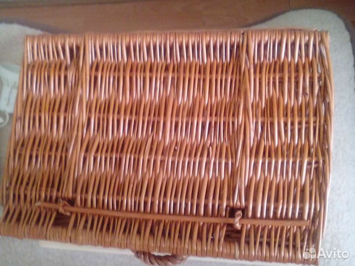 Сумка- шкатулка плетёная