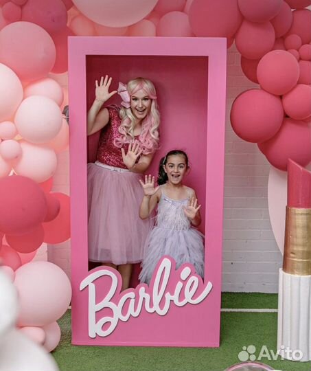 Коробка барби фотозона