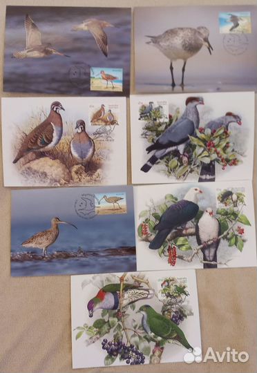 Почтовые карточки с литерой В и конверты с марками