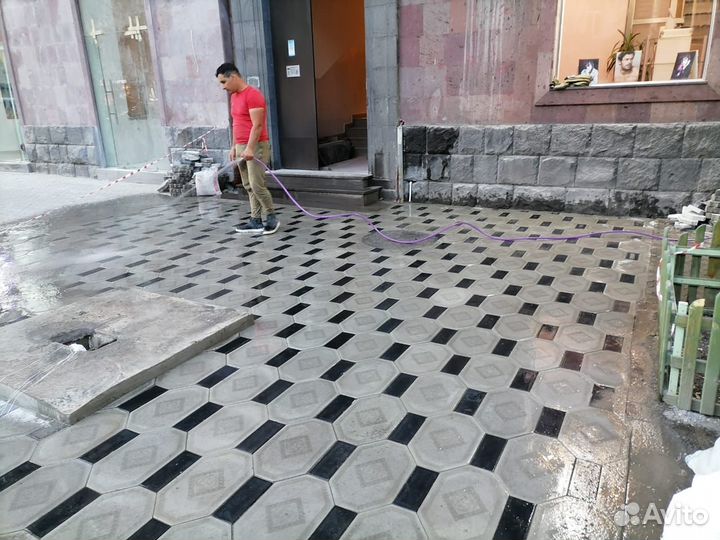 Укладка тротуарной плитки