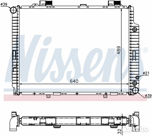 Радиатор охлаждения Mercedes W210
