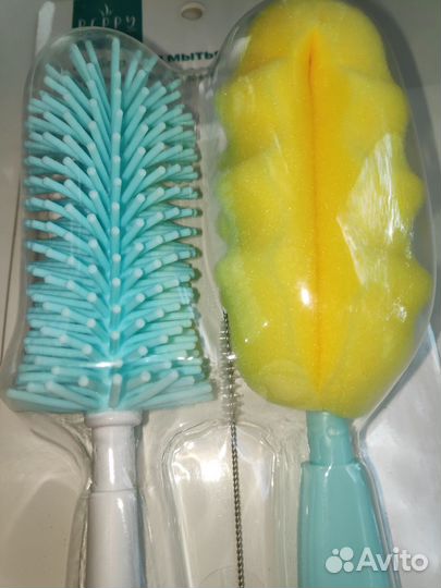 Набор 4 в 1 для мытья бутылочек и сосок