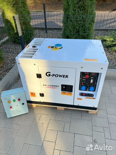 Генератор дизельный 12 kW g-power DG12000S