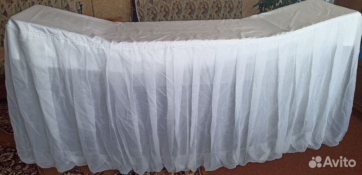 Скатерть свадебная на стол молодожёнов