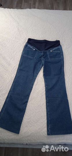 Джинсы для беременных на флисе 46-48