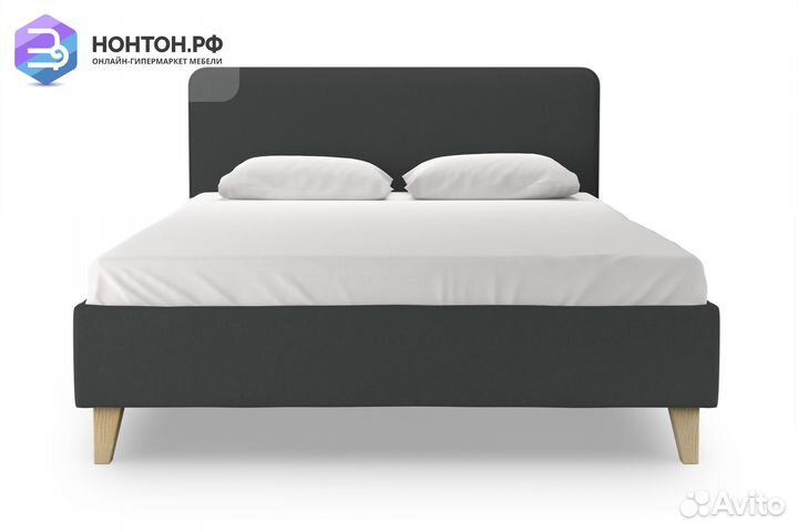 Кровать Харли серая