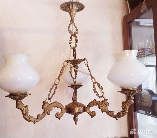 Люстра бронза 3-х рожковая