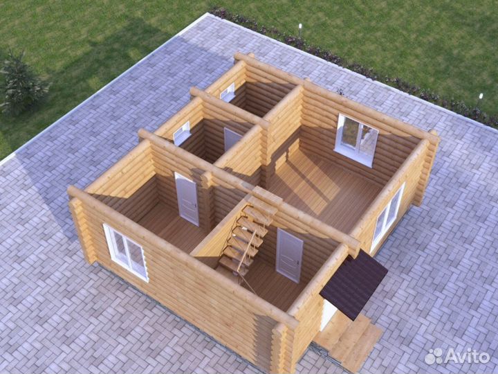 Сруб бани 105м2