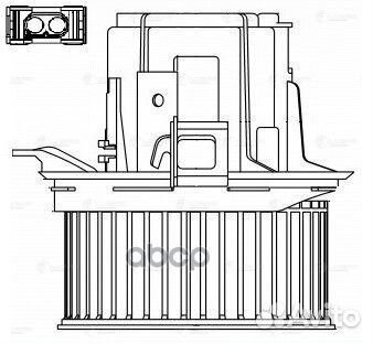 Э/вентилятор отоп. для а/м Mercedes-Benz C (W20