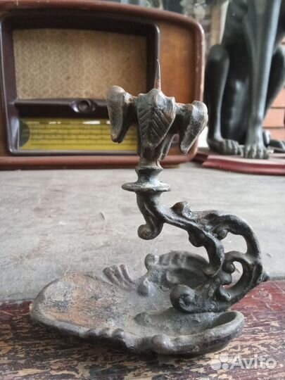 Каслинское литье пепельница с подсвечником