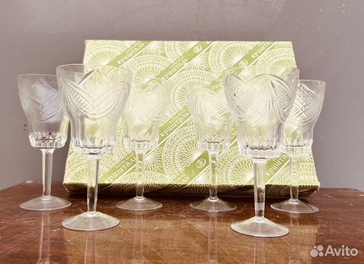 Бокалы фужеры рюмки стаканы СССР