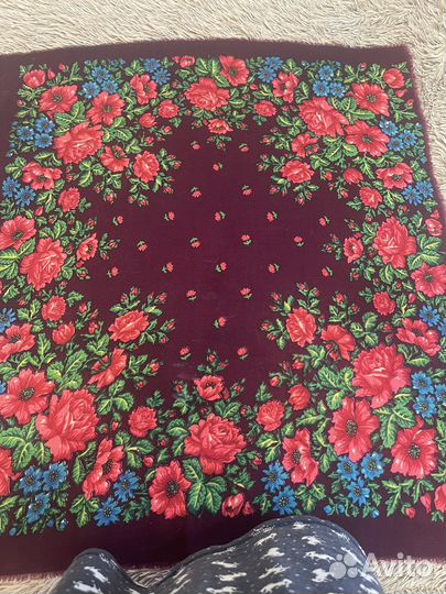 Шарф и платок павловопосадские1979г.в