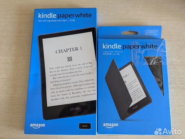 Amazon Kindle Paperwhite 16 гб 6,8 реклам + Чехол