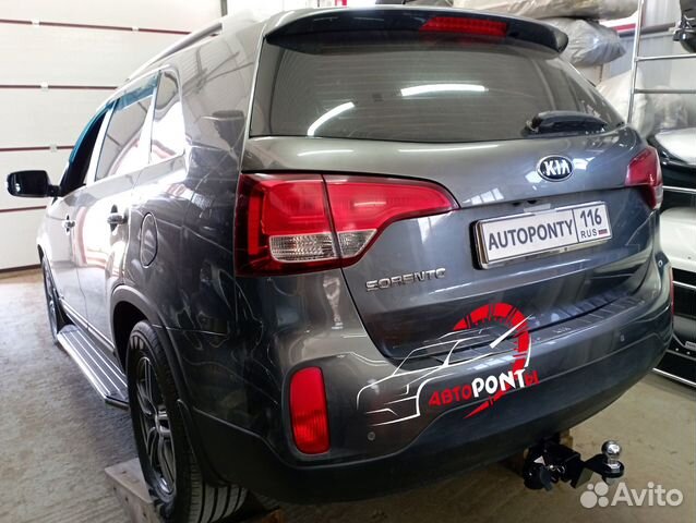 Фаркоп Kia Sorento XM restyling под квадрат 2т