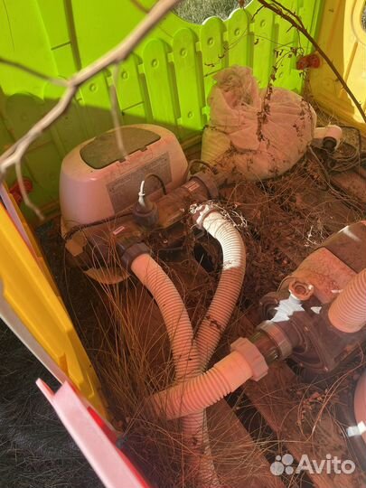 Каркасный бассейн интекс комплект бу