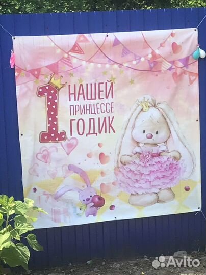 Банер на день рождения фотозона