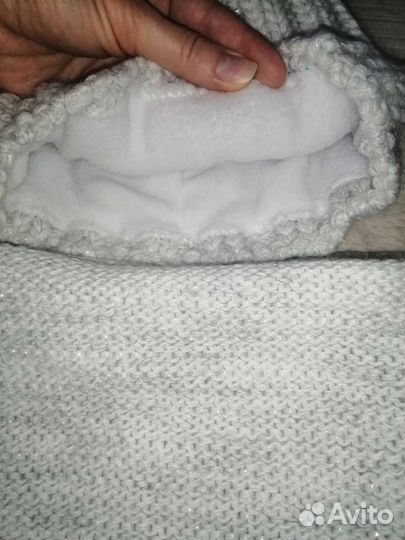 Комплект шапка и снуд женский