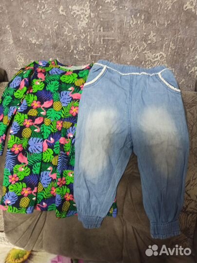 Детские вещи пакетом для девочки 80-86