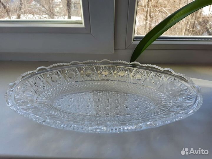Блюдо хрустальное СССР