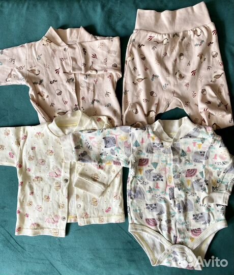 Вещи от рождения до 4-х месяцев