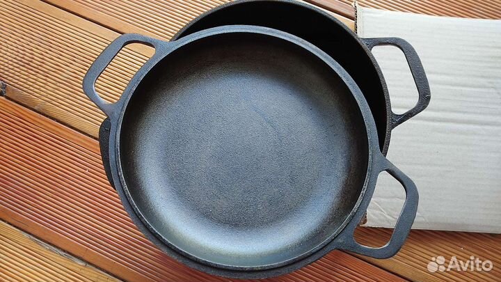 Чугунок с крышкой на 4л