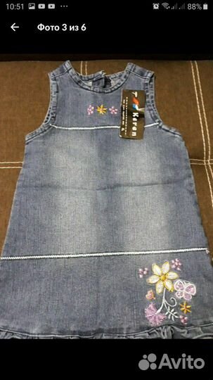 Джинсовые детские сарафаны
