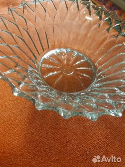 Салатник, стекло.Сделано в СССР
