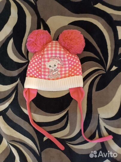 Шапка зимняя на подкладе. Р. 52-54