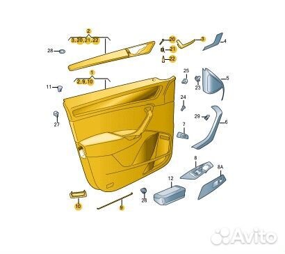 Б/У Обшивка двери Состояние на фото, оригиналnnУ
